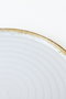 Hermia Juego de platos de servicio de gres cerámico, 27 cm, 6 piezas, Blanco